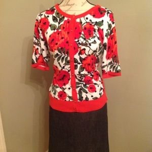 NWOT NYCo short sleeve cardigan Sz Lg $18